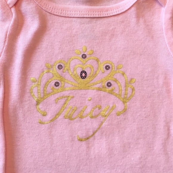 Juicy Couture Bundle of 2 Onesies Baby Size 0-3M - Picture 3 of 6